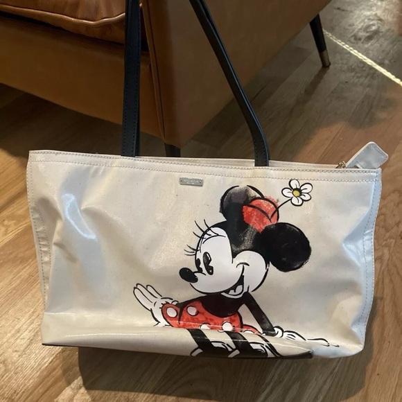 kate spade Handbags - Kate Spade x Disney Minnie Mouse Francis Womens Tote Bag Cream OS